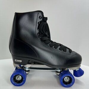 Chicago Quad Roller Skates Mens 12 High Top Blue Wheels Classic High Top Black